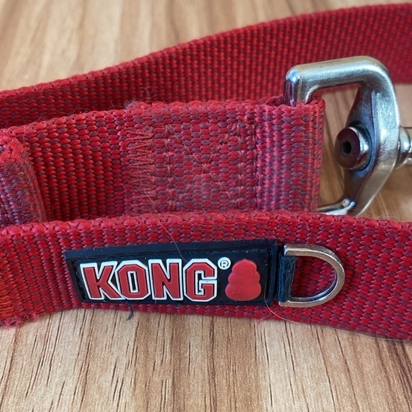 Red kong dog harness and 3 ft. Leash - Picture 2 of 3